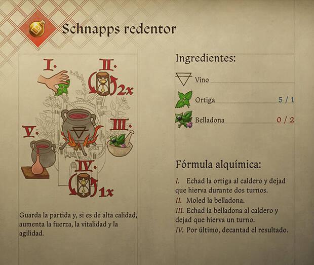Kingdom Come: Deliverance 2 - Fórmula de la receta de alquimia Schnapps redentor