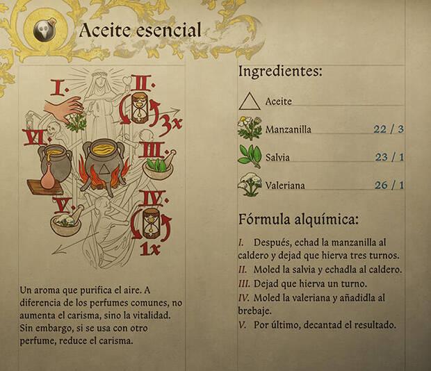 Kingdom Come: Deliverance 2 - Fórmula de la receta de alquimia Aceite esencial