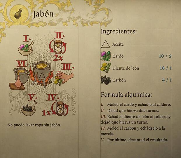 Kingdom Come: Deliverance 2 - Fórmula de la receta de alquimia Jabón