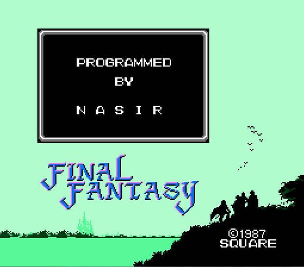 Primer Final Fantasy, programado por Nasir