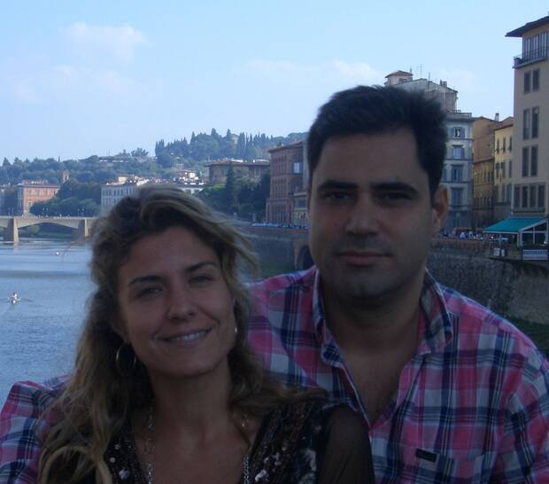 Pablo Ruiz y su mujer, Pizco Rodríguez.
