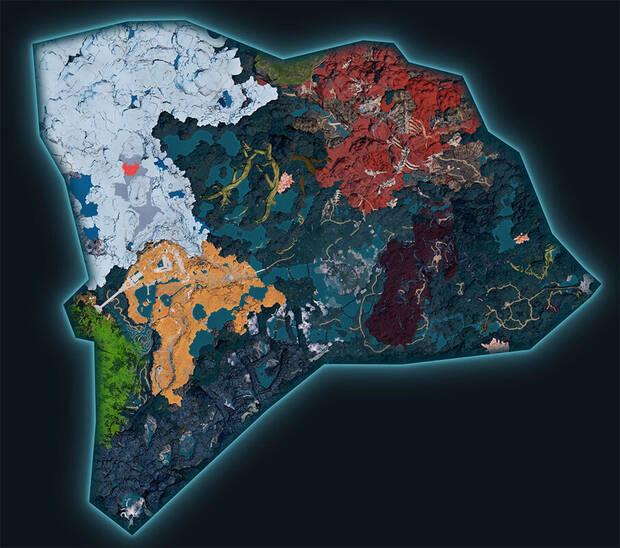 Palworld - Mapa con la localizaci�n del Pal Moldron Cryst