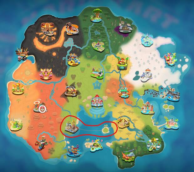 Mario Kart World - Lugares habituales para encontrar grandes camiones