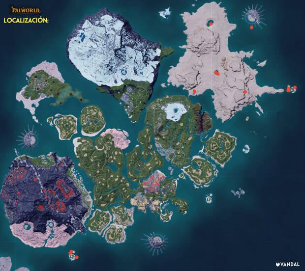 Palworld - Mapa con la localizaci�n del Pal Dumud Gild