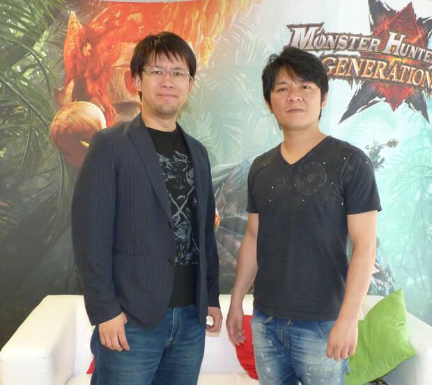 Shintaro Kojima (a la izquierda) y Ryozo Tsujimoto pasaron unas horas en Espa�a para hablar con la prensa y tener un encuentro con la comunidad de jugadores de Monster Hunter.