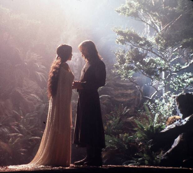 Aragorn Arwen Kiss Rivendel