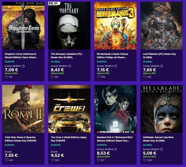 Los juegos m�s vendidos en Eneba por menos de 20, 10 y 5�. �Cu�l no has probado a�n? Imagen 3