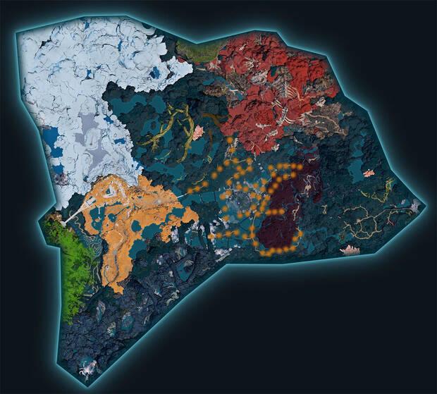 Palworld - Mapa con la localizaci�n del Pal Starryon Primo