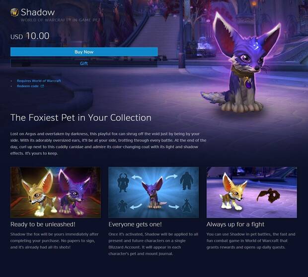 Blizzard lanza una mascota solidaria en World of Warcraft por los huracanes Imagen 2