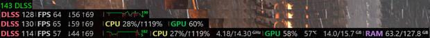 Monitor de rendimiento en el juego de Steam