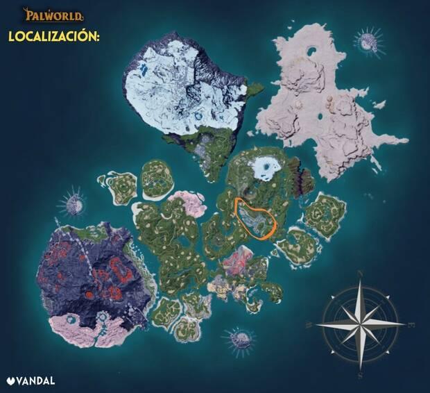 Palworld - Mapa con la localización del Pal Gobfin