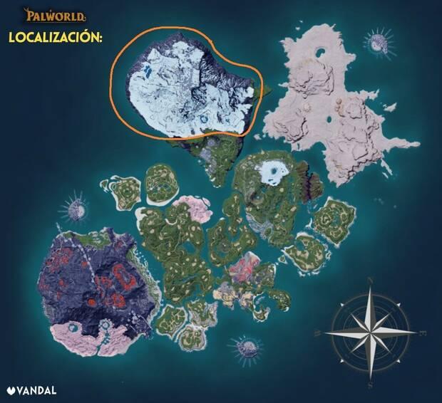 Palworld - Localización y hábitat de la subespecie Mammorest Cryst