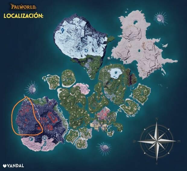 Palworld - Localización y hábitat de Blazehowl
