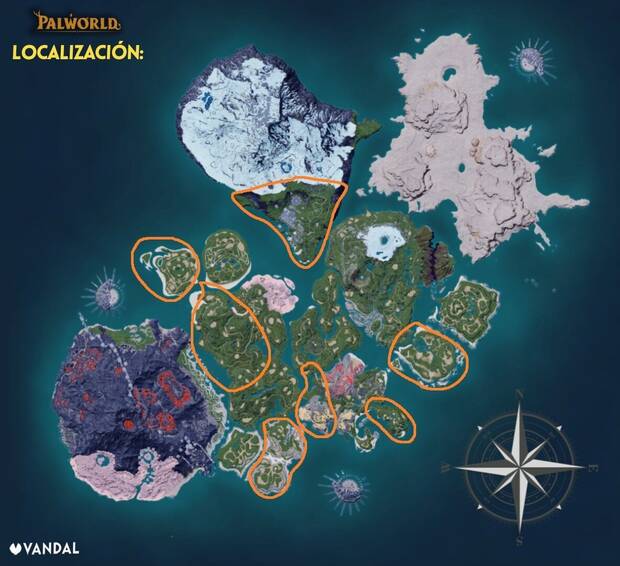 Palworld - Localización y hábitat de Mammorest