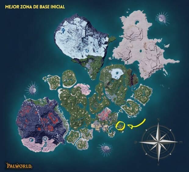 Palworld - La zona de base ideal para principiantes