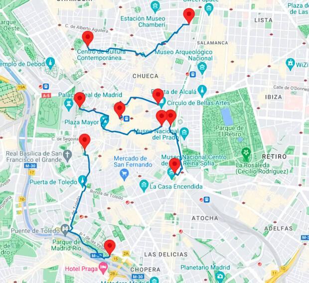 Mapa de 5 rutas gratuitas durante el Pokmon GO Fest de Madrid