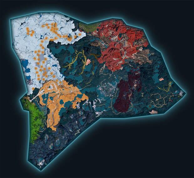 Palworld - Mapa con la localizaci�n del Pal Univolt Cryst