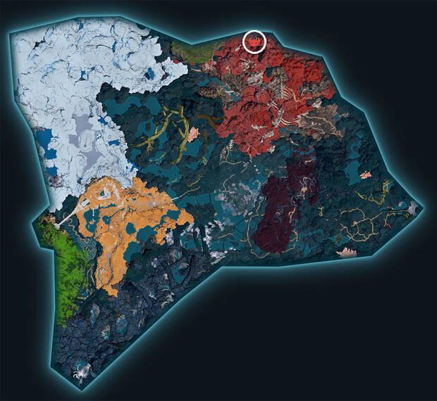 Palworld - Mapa con la localizaci�n del Pal Dandilord
