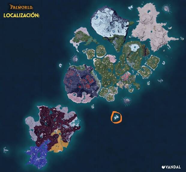 Palworld - Localización y hábitat de Frostplume