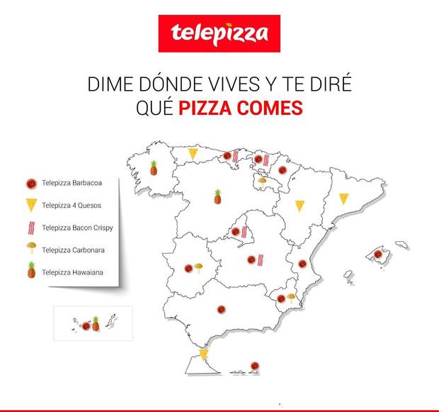 Pizza mapa de Espa�a