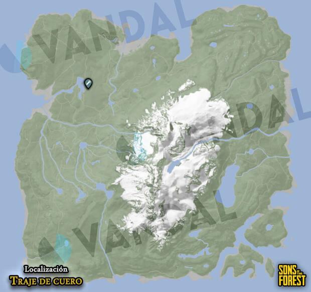 Sons of the Forest - Localización en el mapa Traje de cuero