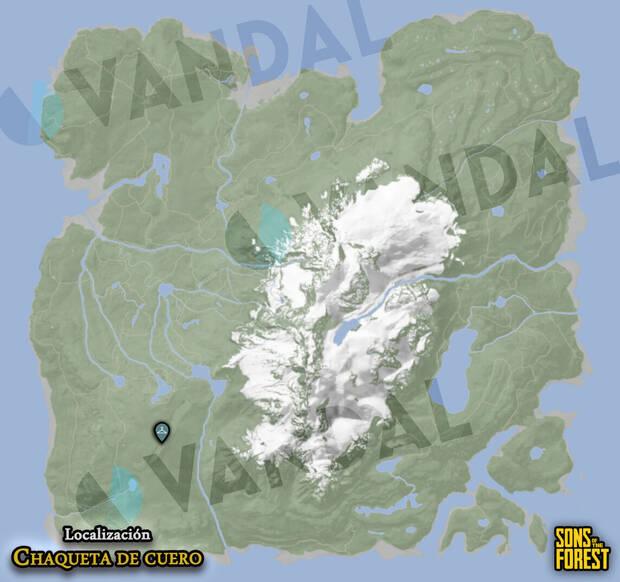 Sons of the Forest - Localización en el mapa Chaqueta de cuero #02