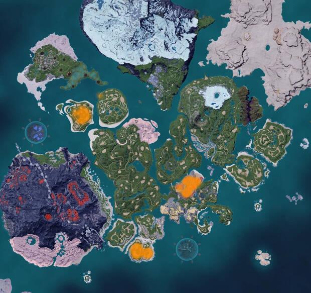 Palworld - Mapa con la localizaci�n del Pal Tanzee Ignis