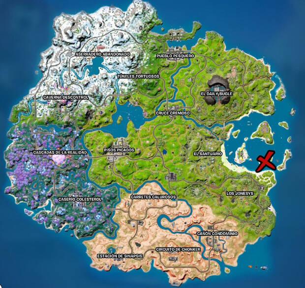 Fortnite Battle Royale - Personajes: ubicación de La Fundación en el Puesto de avanzada VII de los Siete