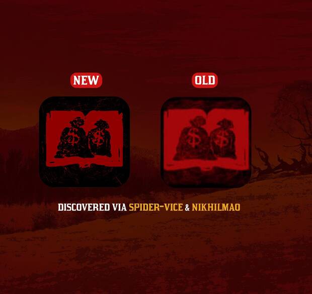Comparativa entre los antiguos y los nuevos iconos del Social Club de Red Dead Redemption