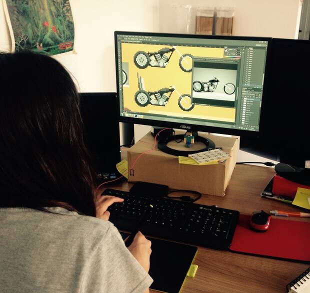 'Tras Gods Will Be Watching', Deconstructeam intentó sacar adelante varios proyectos. En la imagen, González trabajando en 3015.