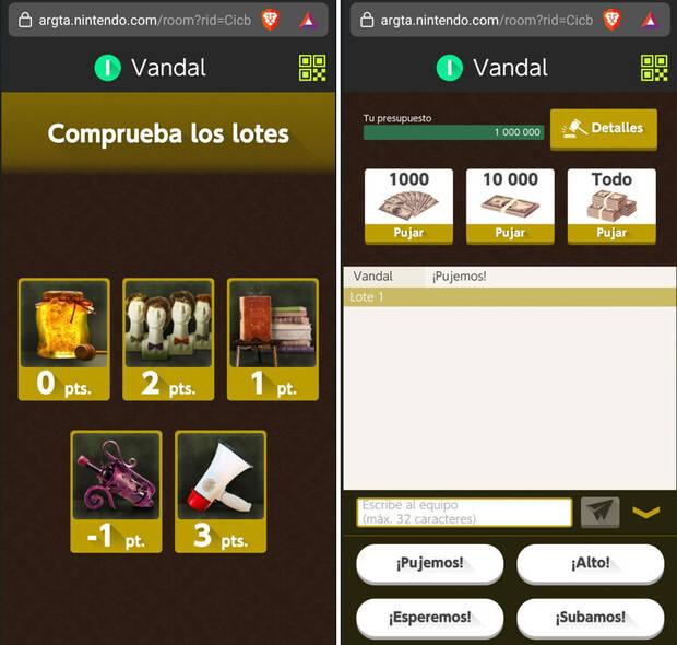 La pantalla del m�vil es clave en La Subasta para saber el valor de cada objeto para cada grupo y para dar �rdenes a los compa�eros, aunque puede ser un caos.