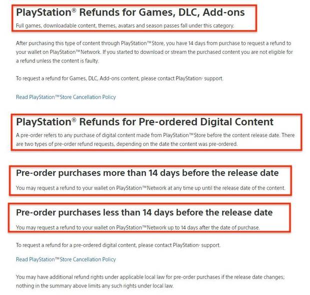 PSN cambia las condiciones del servicio, admitiendo devoluciones Imagen 2