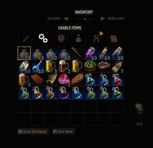 Mod de aceites automáticos para The Witcher 3.