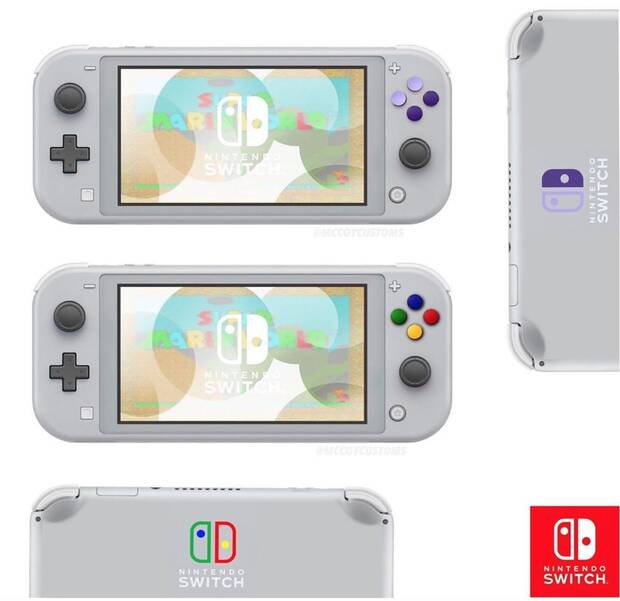 Nintendo Switch Lite: Imaginan varias versiones retro y de diferentes colores Imagen 2