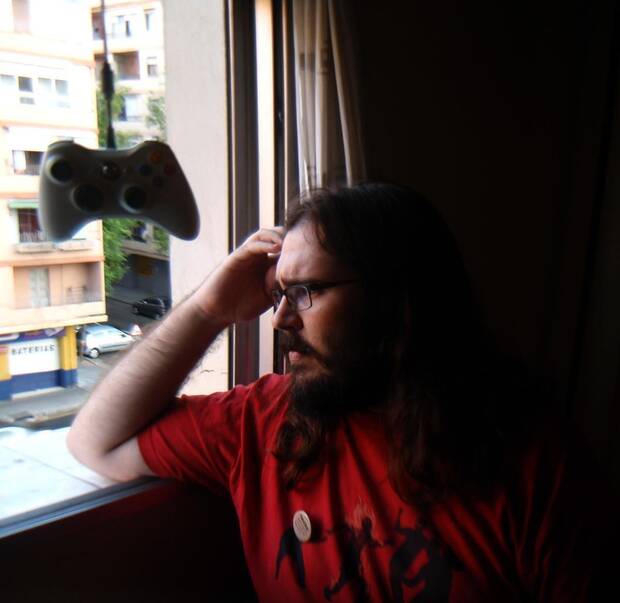 'Cuando decidí empezar a hacer juegos me hice esta foto para motivarme', dice De Paco de esta foto.