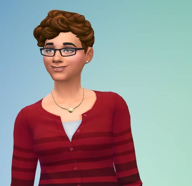 Herranz también estuvo un tiempo en la revista de 'Los Sims' y un lector le hizo un Sim.
