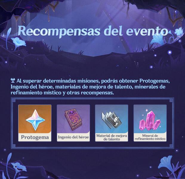 Genshin Impact - Recompensas del evento Una aventura enfangada