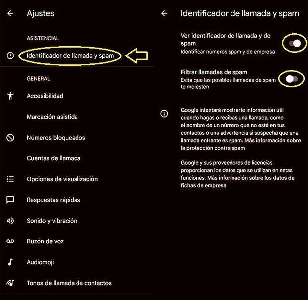 Bloquear llamadas de spam en Android