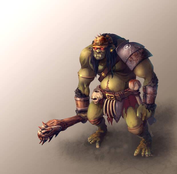 Concept art de un trol, para una prueba de trabajo.