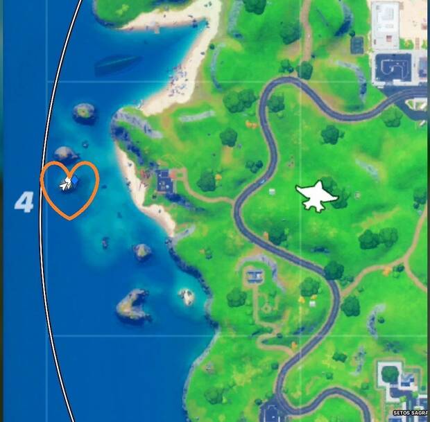 Fortnite Battle Royale - Desafíos de Despertar de Groot: planta una semilla en una sila con forma de corazón como Groot
