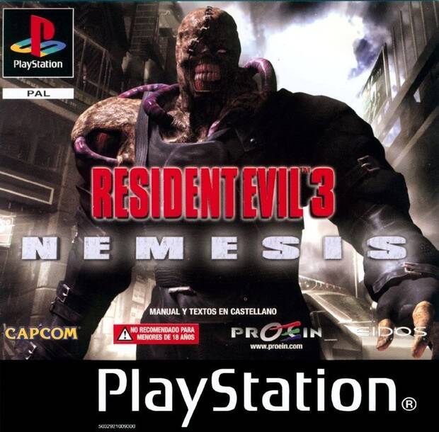Carátula de 'Resident Evil 3', juego distribuido por Proein en el año 2000.