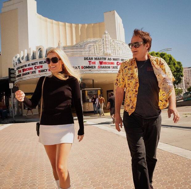 Tarantino filmando