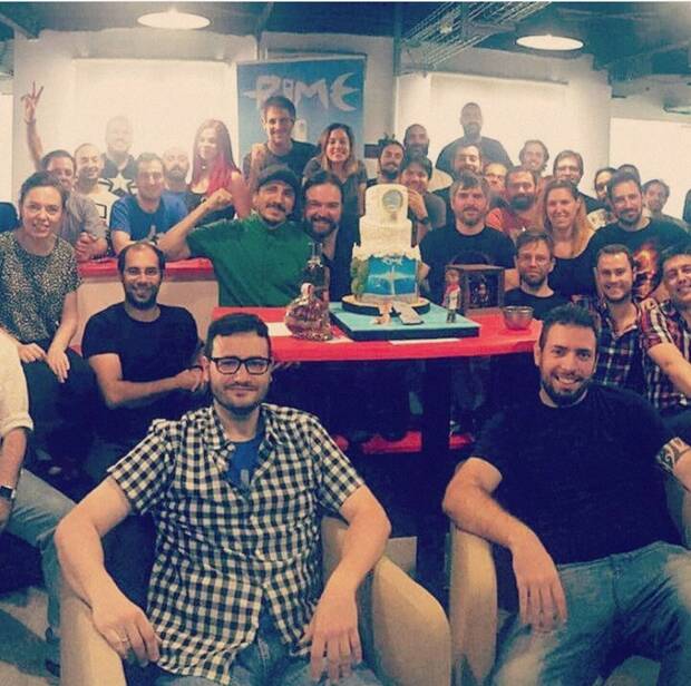 El equipo de Tequila Works en el lanzamiento de RiME