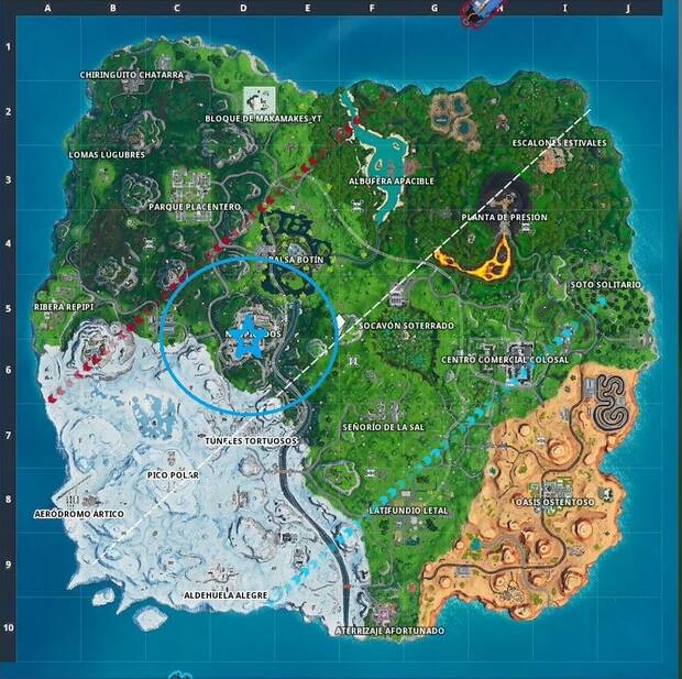 Fortnite Battle Royale - Fortbyte 41: localización del emote