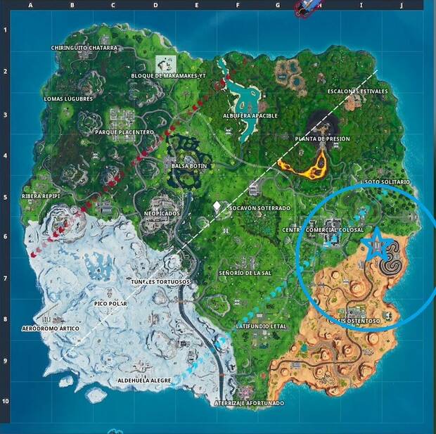 Fortnite Battle Royale - Fortbyte 77: localización