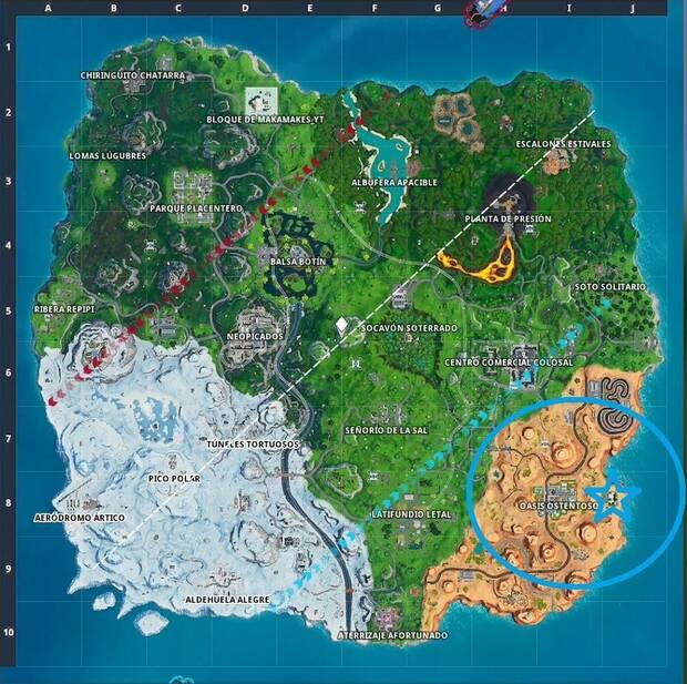 Fortnite - Fortbyte 74: localización de la casa