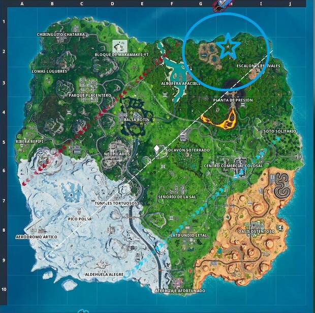 Fortnite - Fortbyte 95: localización de los paneles solares