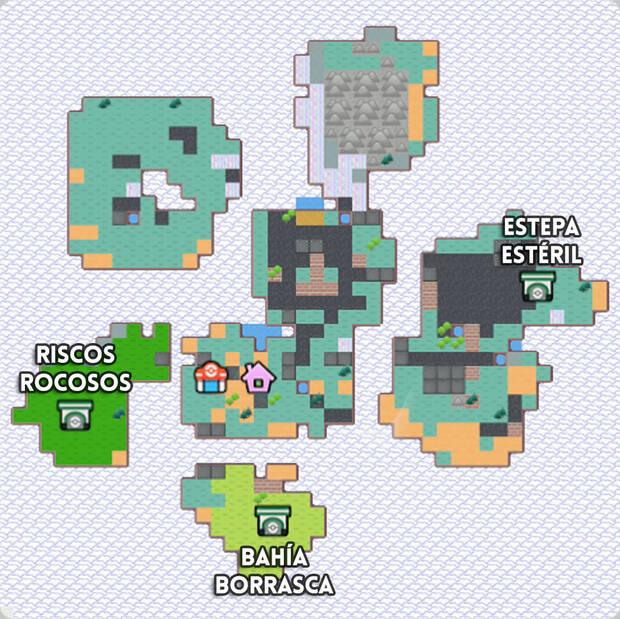 Pok�mon Pokopia - Mapa y puertas de las Islas Aisladas