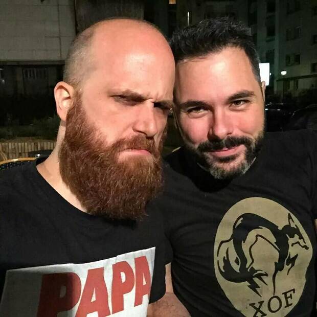 Arque con el productor de 'Life is Strange', Luc Bagadust.