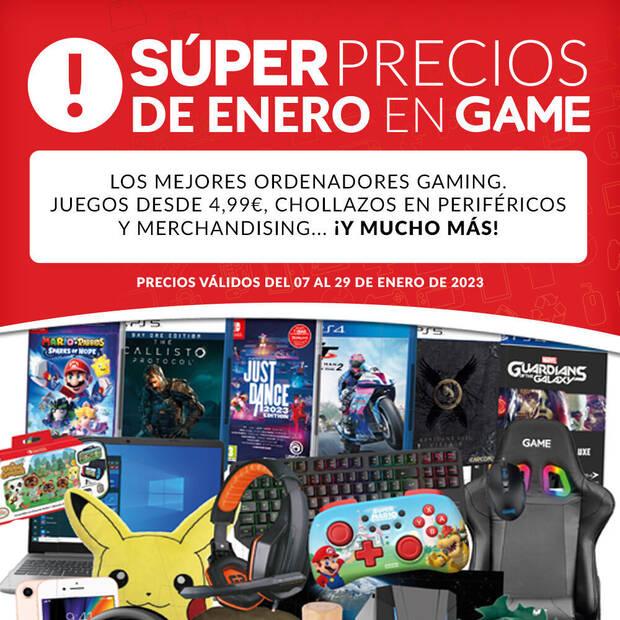 Ofertas enero en GAME en juegos, consolas, PC y merchandising